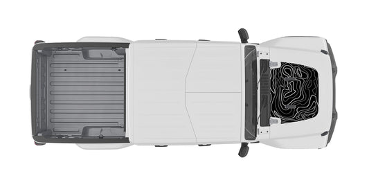 Hood "Topographic" Decal Cover for 2018-2021 Jeep Gladiator