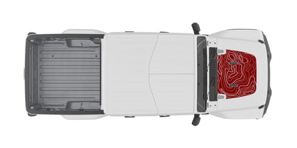 Hood "Topographic" Decal Cover for 2018-2021 Jeep Gladiator