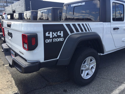 4x4 Off Road Quarter Stripe Decal Graphic for 2020-2021 Jeep Gladiator (x2)