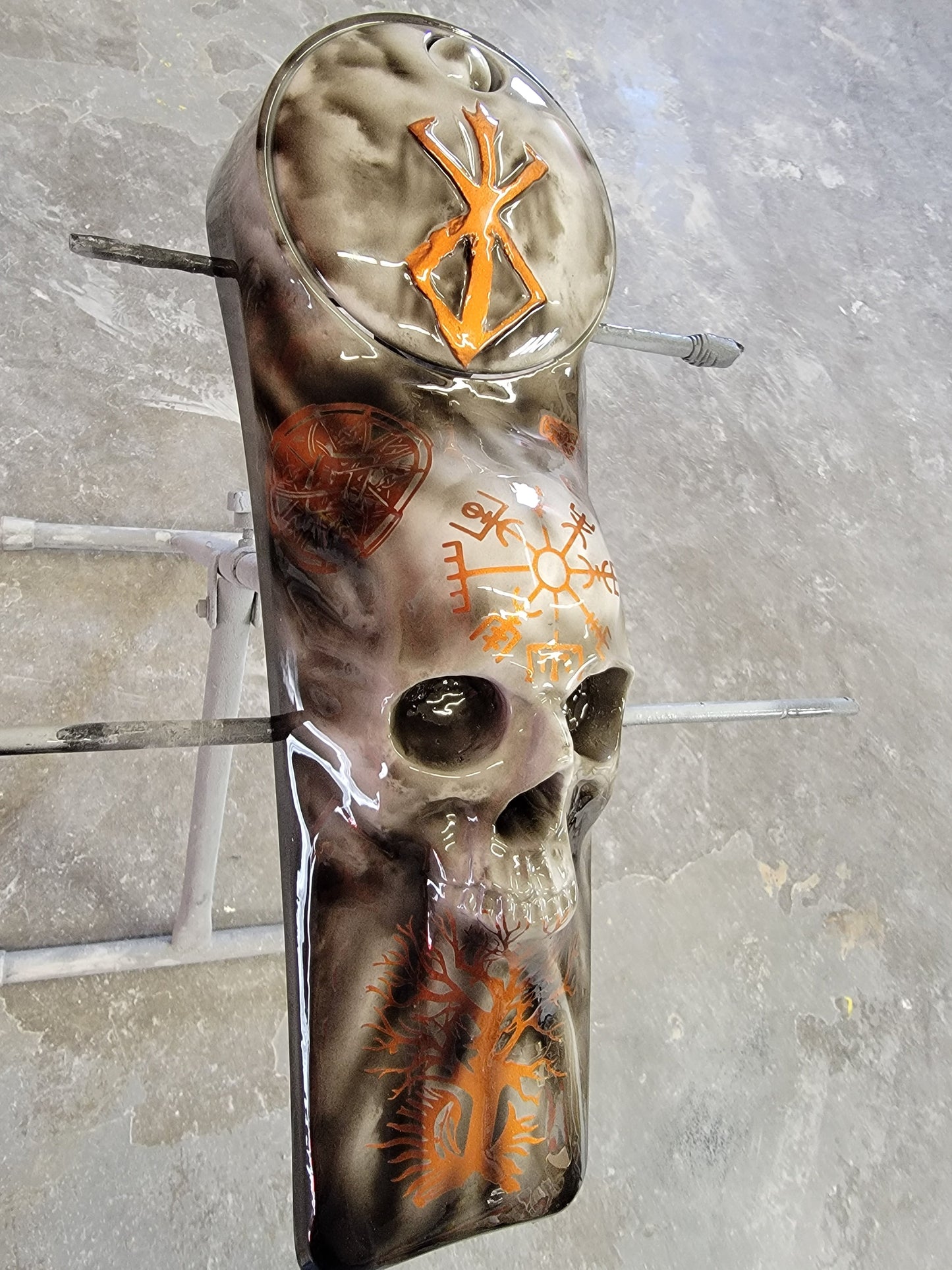 Harley Davidson 3D birth of berserker themed console