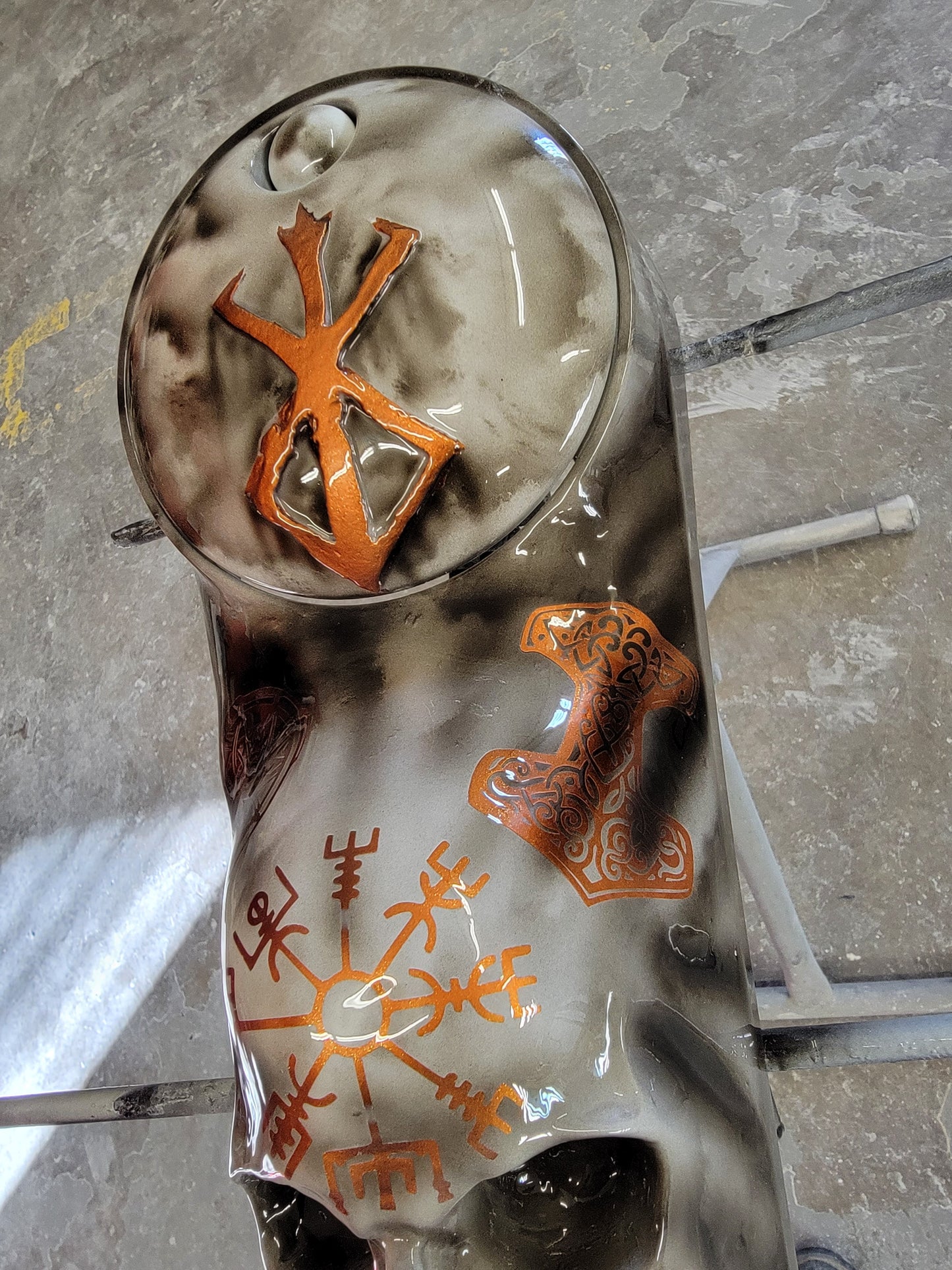 Harley Davidson 3D birth of berserker themed console