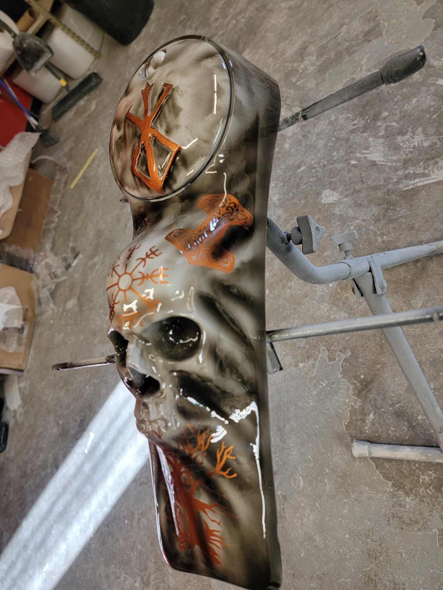 Harley Davidson 3D birth of berserker themed console