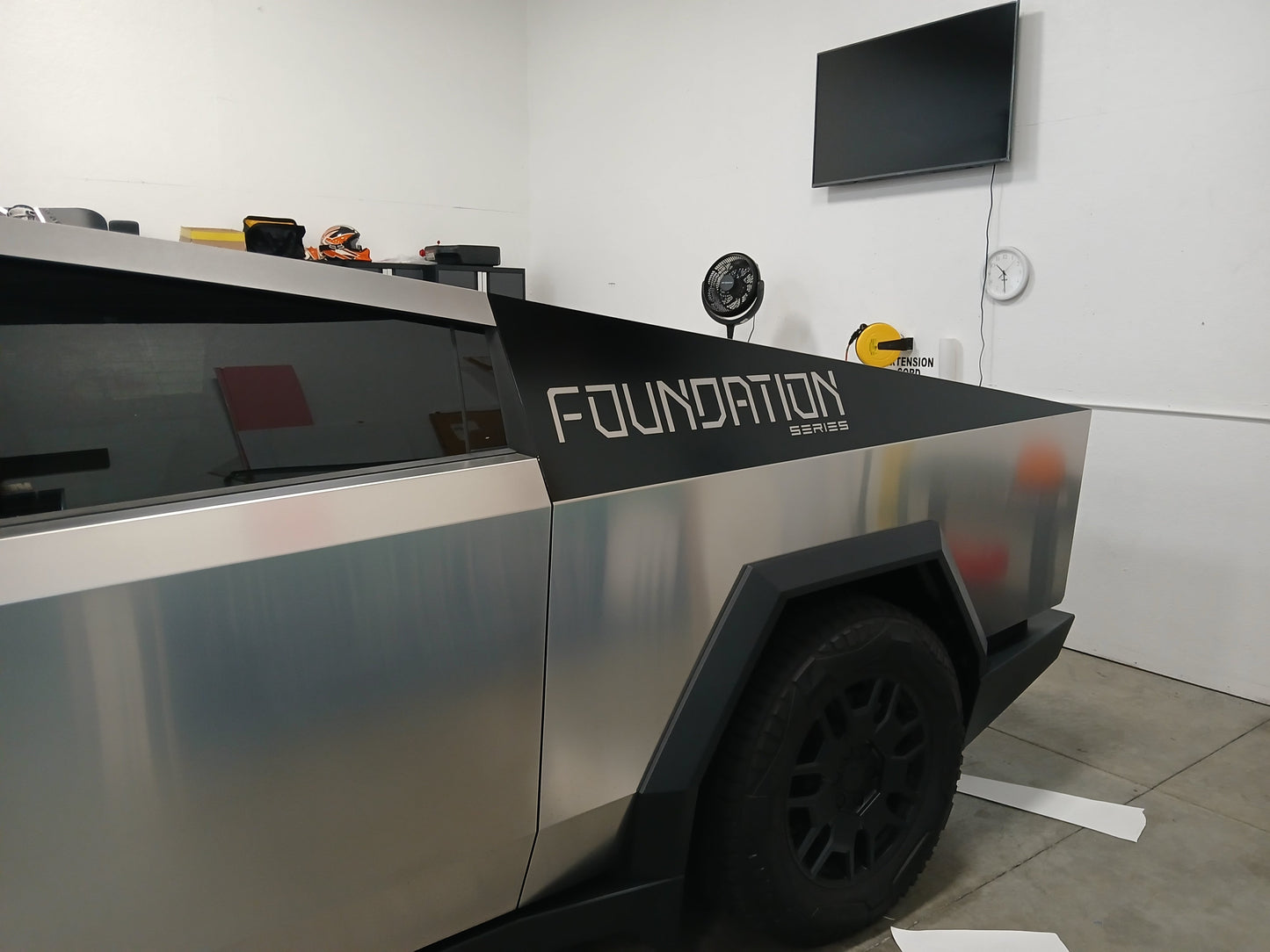 "Foundation Series" Bedside Panel Decals For The 2023-2026 Tesla Cybertruck (x2)