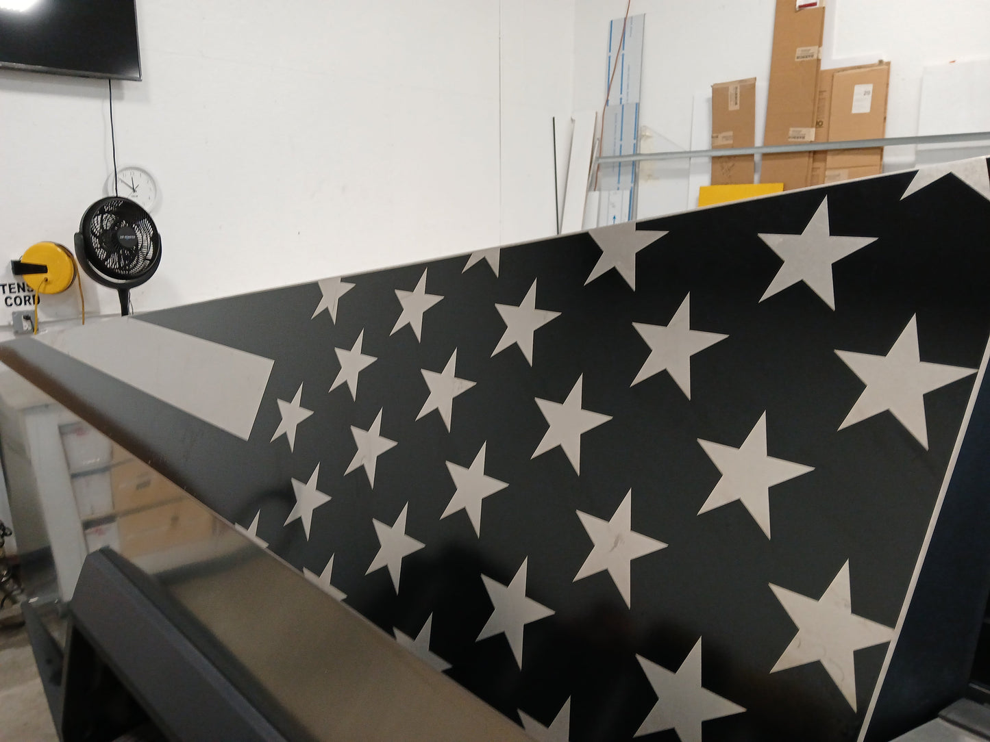 American Flag Bedside Panel Decals For The 2023-2026 Tesla Cybertruck (x2)