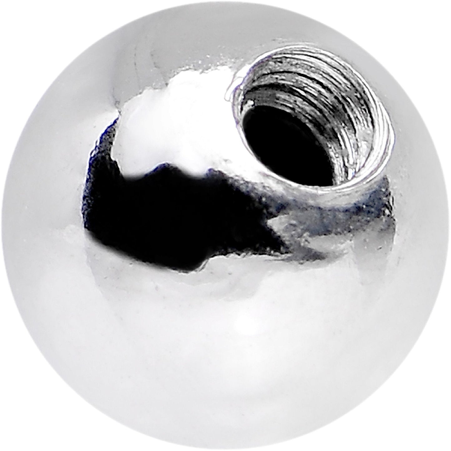 Solid 14k White Gold Replacement Ball 3mm - 16G