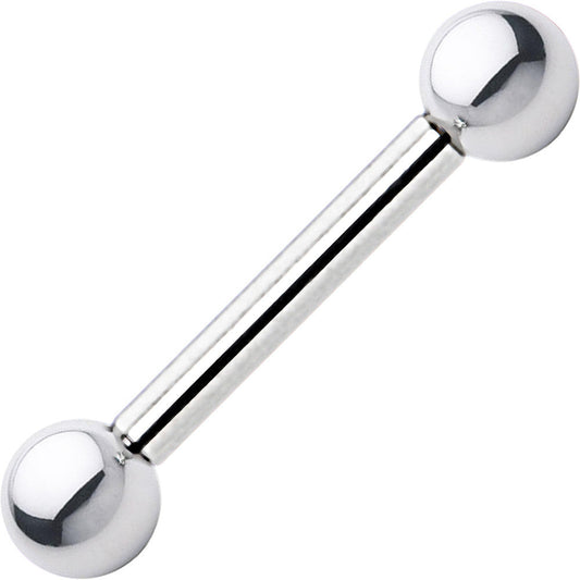 10G Straight Stainless Steel Barbell 5/8 6mm