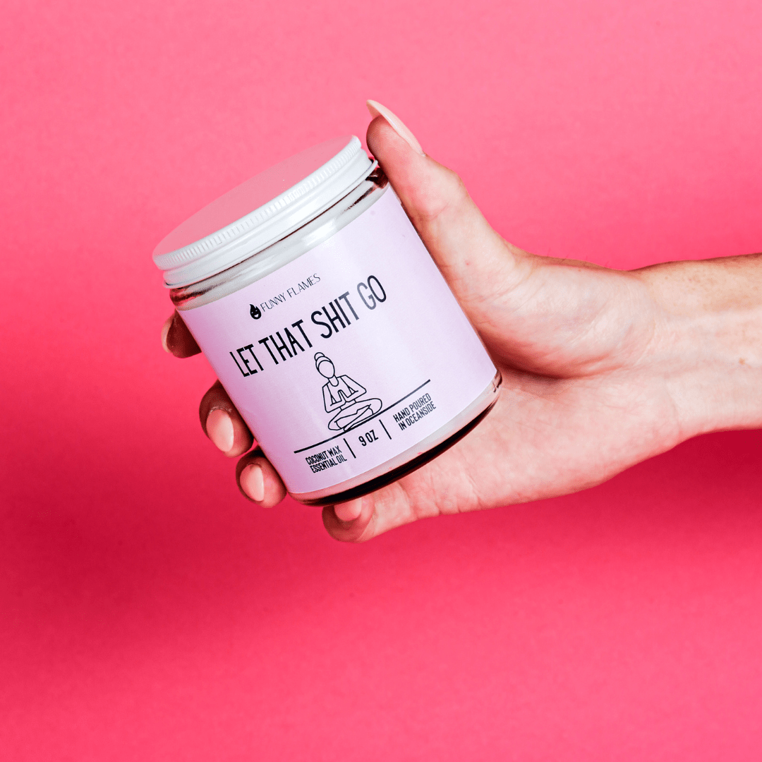 Let That Shit Go (pink) - Funny Candle - Jaico Online Shop
