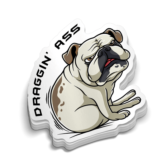 Draggin' Ass - Hard Hat Decal