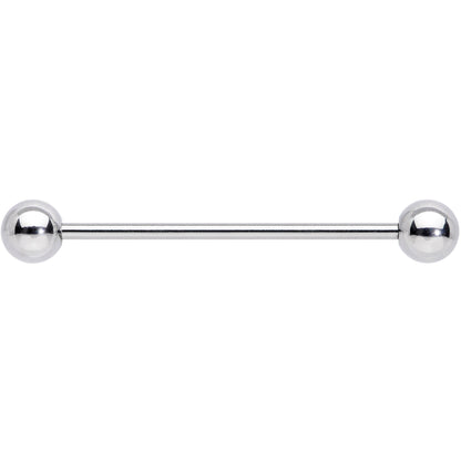 14G Straight Stainless Steel Barbell 1 1/4 6mm