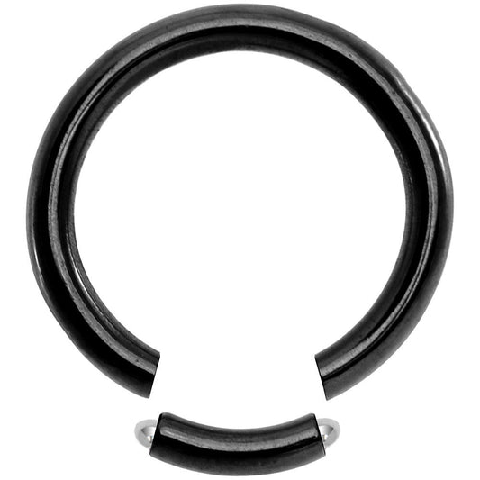 12G 1/2 Black Anodized Segment Ring