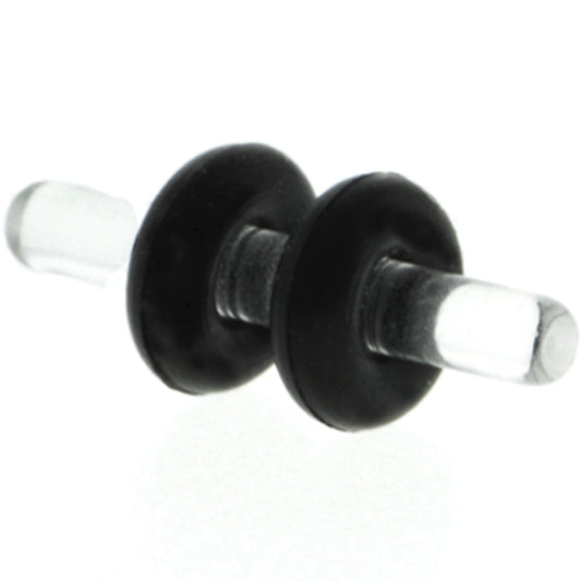 14G Clear Acrylic Plug