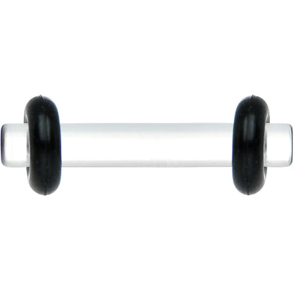 12G Clear Acrylic Plug Set of 2