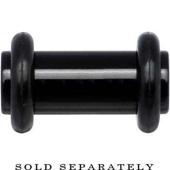 4G Black Acrylic Plug