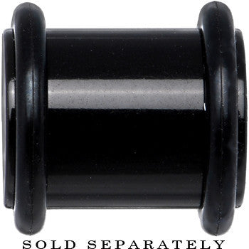 00G Black Acrylic Plug