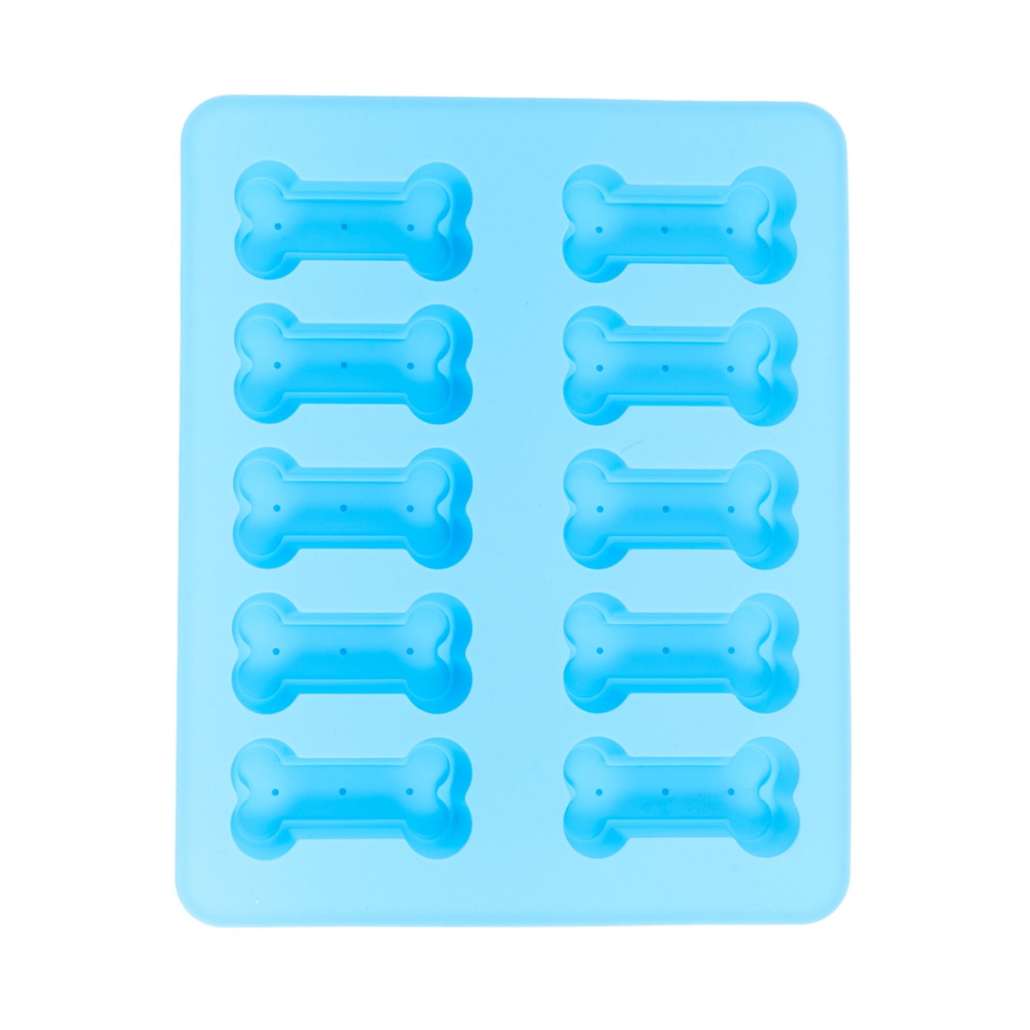 Country Living Bone-Shaped Silicone Baking Tray (10-Cavity Mold) – for Homemade Dog Treats, Candy, Cookies, Chocolate, and Ice Cubes