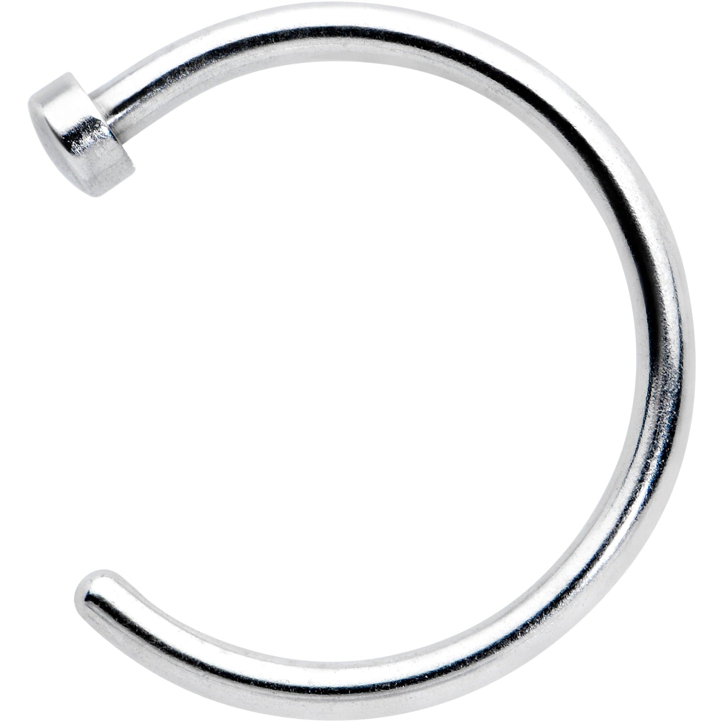 18G Stainless Steel Nose Hoop - 3/8