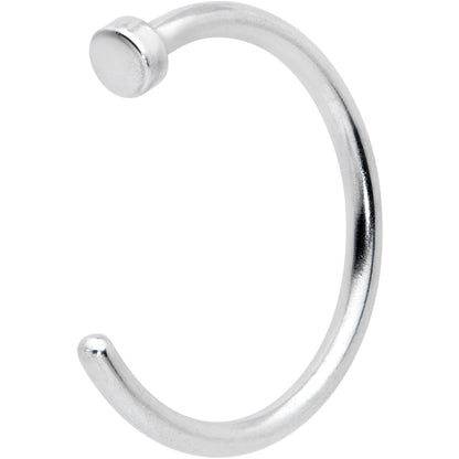 18G Stainless Steel Nose Hoop - 3/8