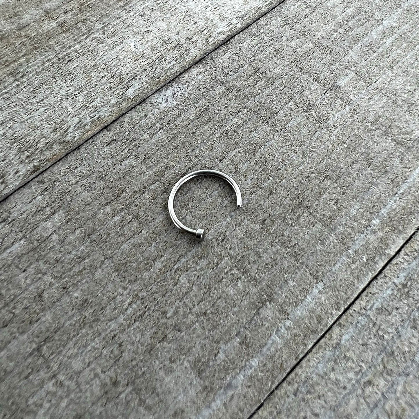 18G Stainless Steel Nose Hoop - 3/8