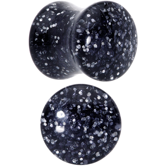 00G Black Ultra Glitter Saddle Plug Set