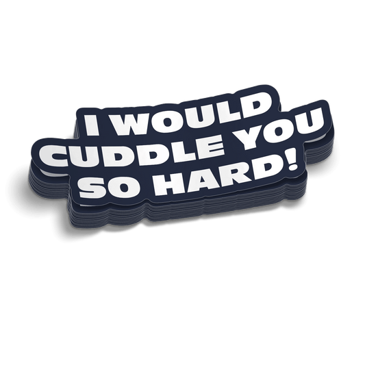 Cuddle - Hard Hat Decal