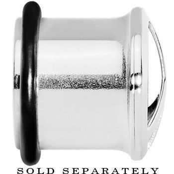 1/2 Stainless Steel Single Flare Peace Sign Plug