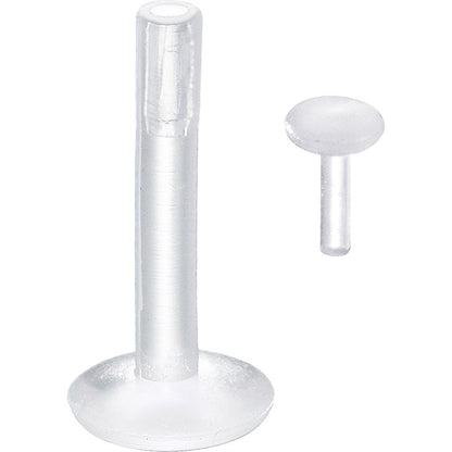 14G 3/8 3mm Bioplast Push-In Top Retainer