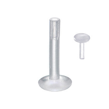 14G 3/8 3mm Bioplast Push-In Top Retainer