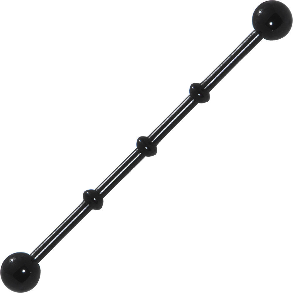 Ball Black Anodized Titanium Industrial Project Bar 38mm
