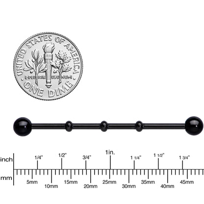 Ball Black Anodized Titanium Industrial Project Bar 38mm