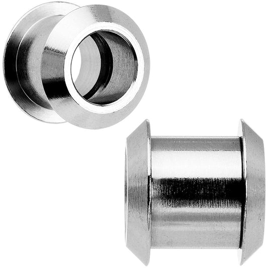 00G Stainless Steel Screw Fit Tunnel Pair