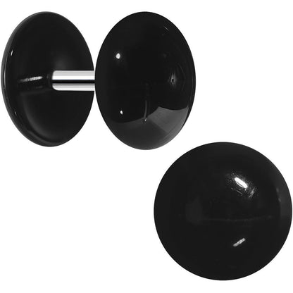 Black Acrylic Dome Cheater Plug Set