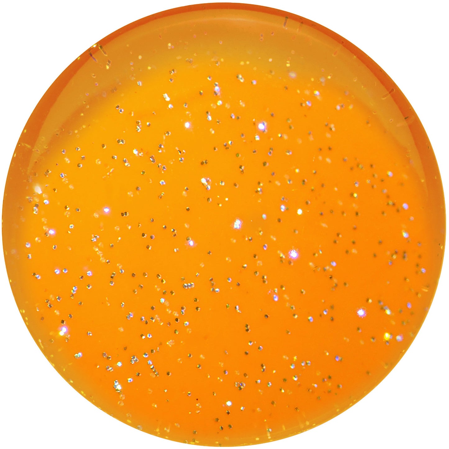 24mm Orange Neon Glitter Saddle Plug