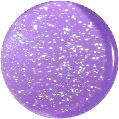 26mm Purple Neon Glitter Saddle Plug