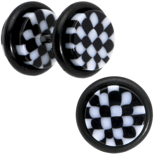 Black Checkerboard Cheater Plug