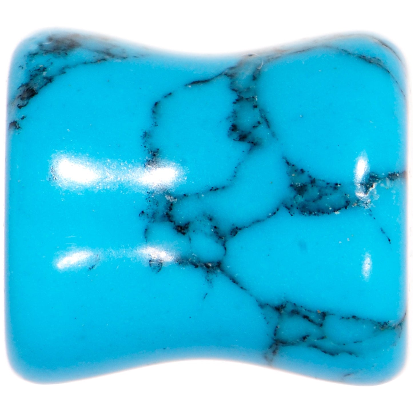 00G Turquoise Natural Stone Saddle Plug Set