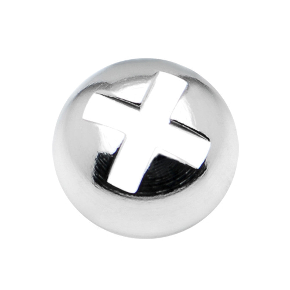 Surgical Steel 6mm Dermal Anchor Screw Top