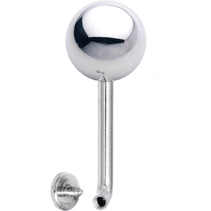 14G 8mm Steel Ball Vertical Hood Piercing -1/2 2mm Rise