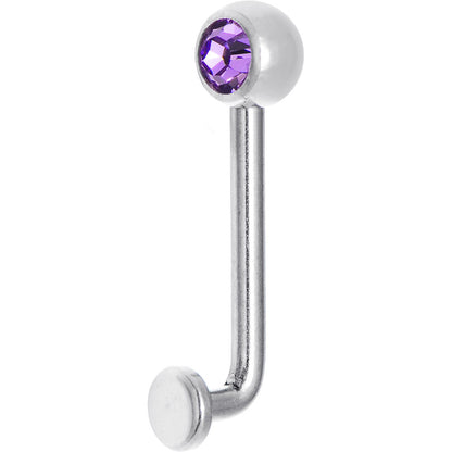 14G 5mmTanzanite Gem Vertical Hood Piercing -1/2 2.5mm Rise