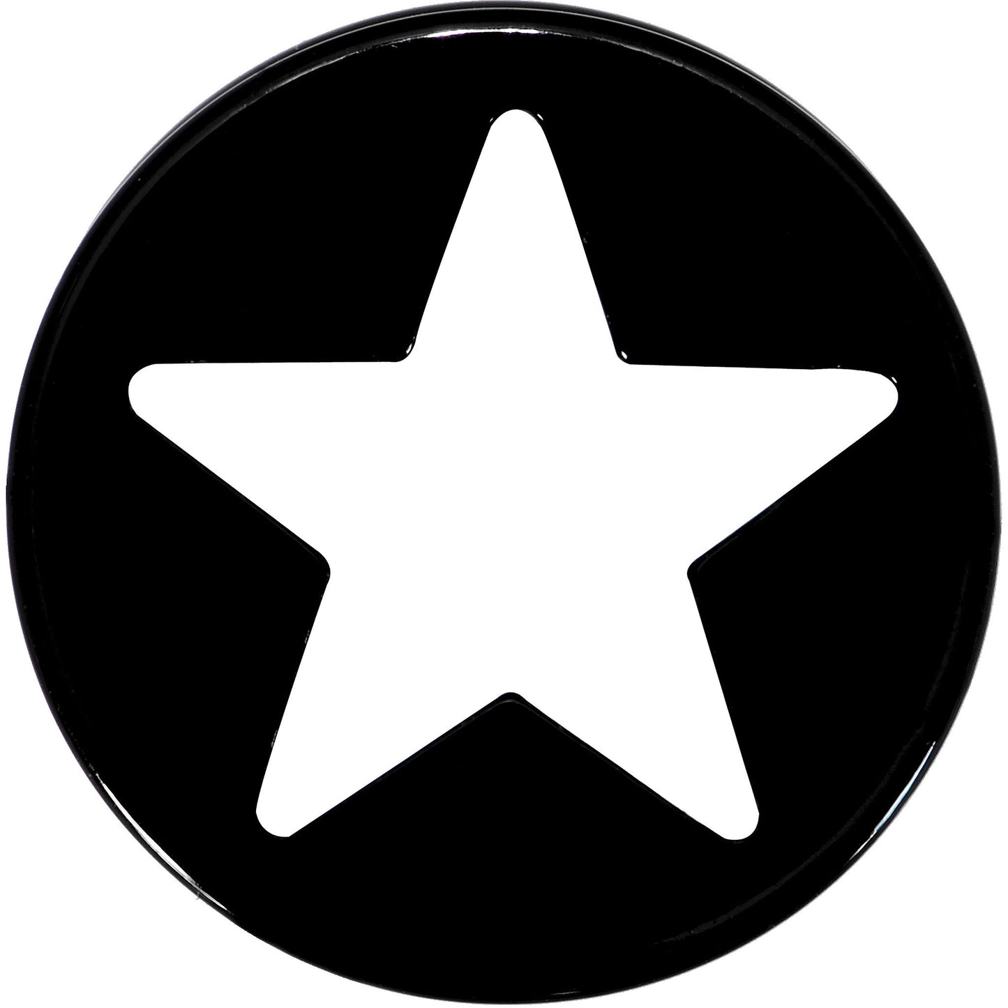 22mm Black Acrylic Hollow Star Saddle Plug