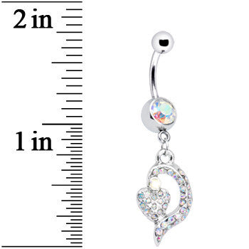Aurora Gem Dynamic Heart Belly Ring