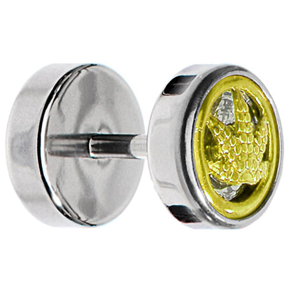 Anodized Titanium Gold Pot Leaf Cheater Plug