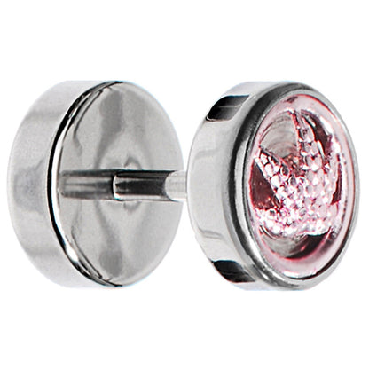 Anodized Titanium Pink Pot Leaf Cheater Plug