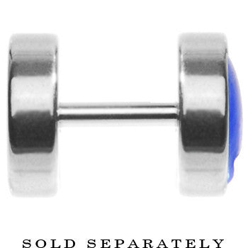 Anodized Titanium Blue Alien Head Cheater Plug