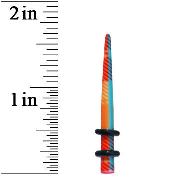 6G Acrylic Plaid Taper Ear Plug