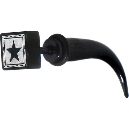 2G Black Star Fake Taper Ear Plug