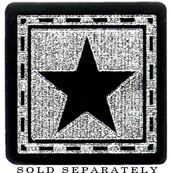 2G Black Star Fake Taper Ear Plug