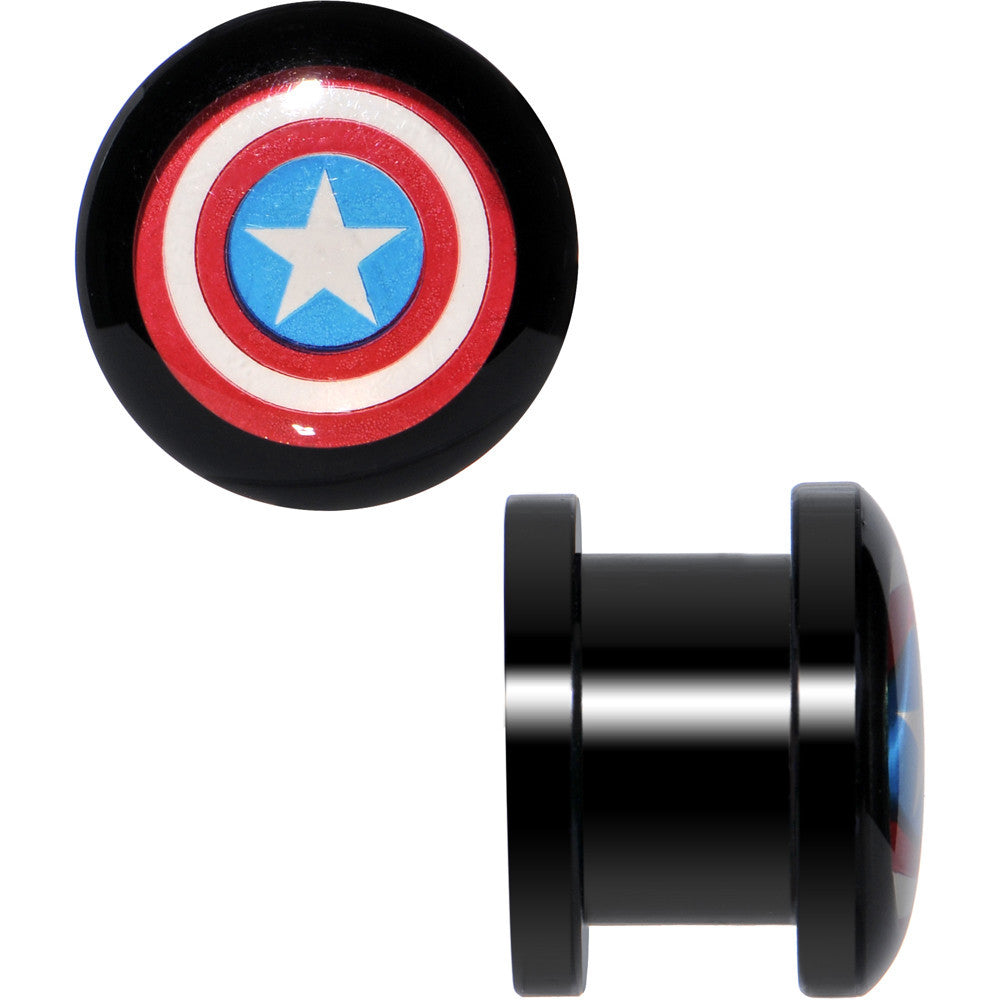 00G Captain America Screw Fit Plugs Set