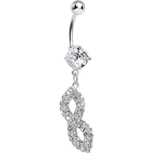Crystalline Gem Masquerade Mask Belly Ring