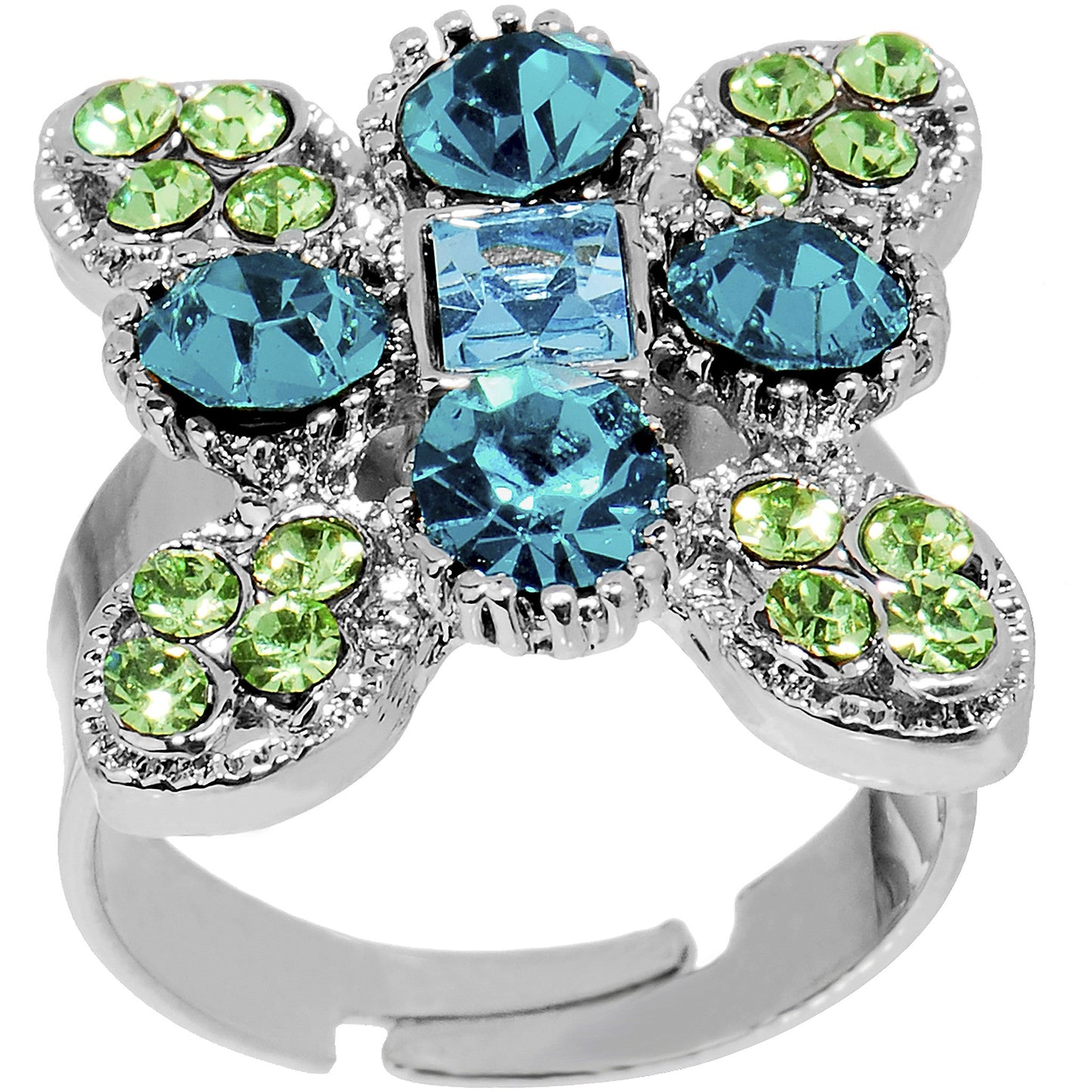 Aquamarine Beauty Adjustable Ring