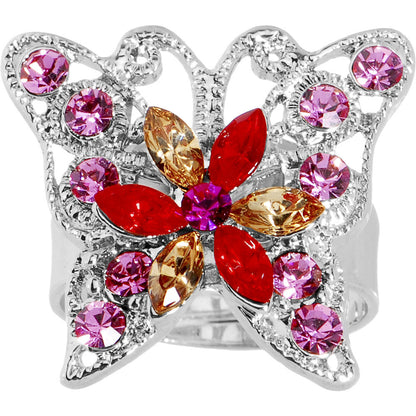 Butterfly Bling Adjustable Ring